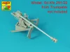 Aber Models Barrel for German 75 mm PaK 40 gun without muzzle brake - német 75 mm-es PaK 40 lövegcső – csőszájfék nélkül