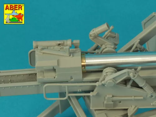 Aber Models Barrel for German 75 mm PaK 40 gun without muzzle brake - német 75 mm-es PaK 40 lövegcső – csőszájfék nélkül