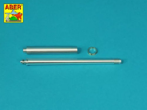 Aber Models Barrel for German 75 mm PaK 40 gun without muzzle brake - német 75 mm-es PaK 40 lövegcső – csőszájfék nélkül