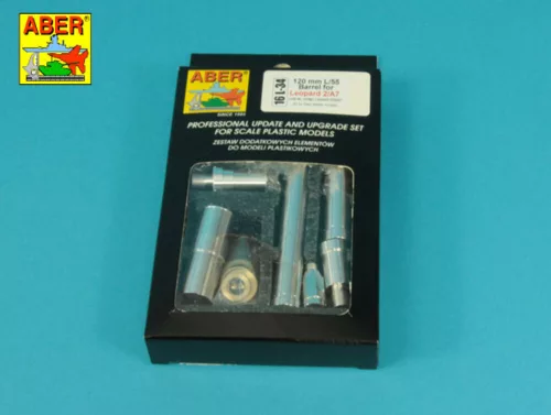 Aber Models 120 mm L/55 Barrel for German Tank Leopard 2A7V - 120 mm-es L/55 lövegcső – Leopard 2A7V-hez