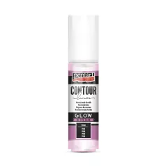 Pentart Kontúrozó festék GLOW pink 20 ml 17495