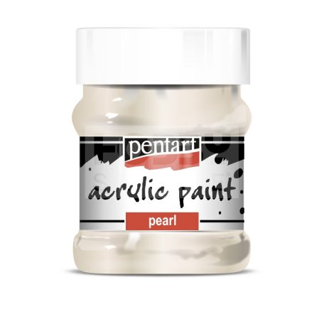Pentart Gyöngyház fehér színű akril bázisú hobbi festék 230 ml