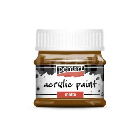 Pentart matt akrilfesték - gesztenye 50 ml