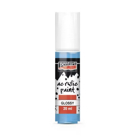 Pentart Fényes világoskék színű akril bázisú hobbi festék 20 ml