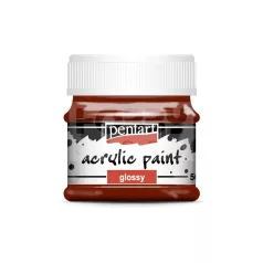   Pentart Fényes bordó színű akril bázisú hobbi festék 50 ml