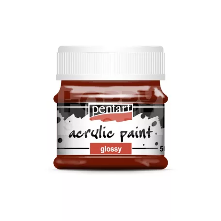 Pentart Fényes bordó színű akril bázisú hobbi festék 50 ml
