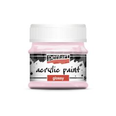   Pentart Fényes rózsaszín színű akril bázisú hobbi festék 50 ml