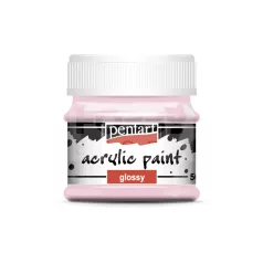   Pentart Fényes rózsaszín színű akril bázisú hobbi festék 50 ml