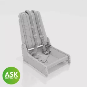   Art Scale Kit Messerschmitt P.1101 – Me 262 típusú 3D nyomtatott ülés biztonsági övekkel
