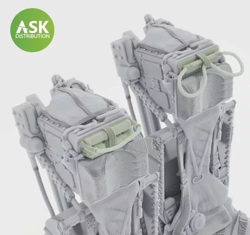 Art Scale Kit Ejection Seat - M.B Mk.2E with seat belts, without survival pack for Revell - M.B. Mk.2E katapultülés biztonsági övekkel, túlélőcsomag nélkül