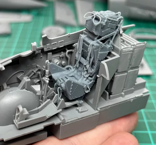 Art Scale Kit Ejection Seat - M.B Mk.2E with seat belts, with survival pack for Revell - M.B. Mk.2E katapultülés biztonsági övekkel, túlélőcsomaggal