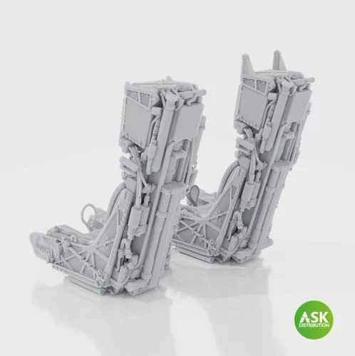 Art Scale Kit SJU-17 katapultülések F-14D típushoz, biztonsági övek nélkül – 2 db
