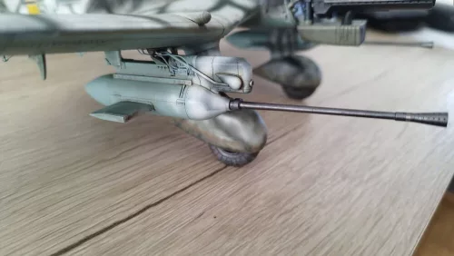 Art Scale Kit Ju 87G cannon Bk 3,7cm - barrels 2 pc. for Border Model - BK 3,7 cm gépágyúcsövek – 2 db