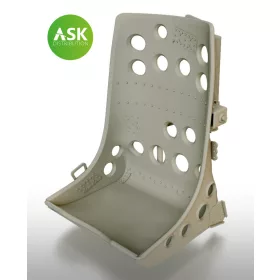   Art Scale Kit A6M Zero Seat Early with starting handle - ASK 3D Print - korai 3D nyomtatott ülés indítókarral