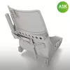 Art Scale Kit A5M Claude Seat with starting handle - ASK 3D print - 3D nyomtatott ülés indítókarral
