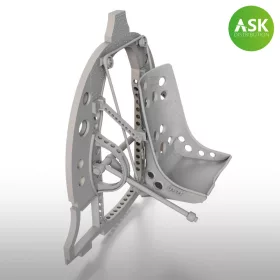  Art Scale Kit A6M Bulkhead with Seat in BOTTOM position - ASK 3D Print for Eduard - válaszfal üléssel, alsó helyzetben, 3D nyomtatott