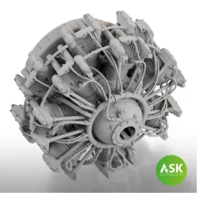   Art Scale Kit Nakajima Sakae 12 engine - ASK 3D Print for Eduard - 3D nyomtatott motor