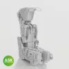 Art Scale Kit GRU-7A Ejection Seats for F14A/B Early - with seat belts  (2pcs) - GRU-7A katapultülések F-14A/B korai típushoz, biztonsági övekkel – 2 db