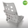 Art Scale Kit A6M Zero Seat Early without starting handle - ASK 3D Print - korai 3D nyomtatott ülés indítókar nélkül
