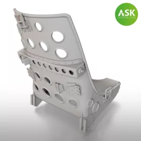   Art Scale Kit A6M Zero Seat Early without starting handle - ASK 3D Print - korai 3D nyomtatott ülés indítókar nélkül
