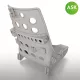 Art Scale Kit A6M Zero Seat Early without starting handle - ASK 3D Print - korai 3D nyomtatott ülés indítókar nélkül