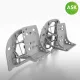 Art Scale Kit A6M2-K two Bulkheads with Seats set - ASK 3D Print for Eduard - két válaszfal ülésekkel, 3D nyomtatott