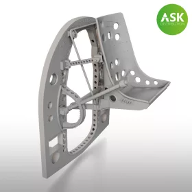   Art Scale Kit A6M Bulkhead with Seat in TOP position - ASK 3D Print for Tamiya - válaszfal üléssel, felső helyzetben, 3D nyomtatott