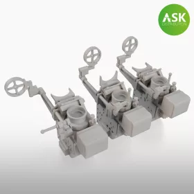   Art Scale Kit Gun Sight Type 98 - Japan WWII, 3 pc. in three different sight variants - japán Type 98 célzókészülékek, II. világháború – 3 db