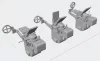 Art Scale Kit Gun Sight Type 98 - Japan WWII, 3 pc. in three different sight variants - japán Type 98 célzókészülékek, II. világháború – 3 db