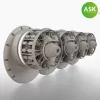 Art Scale Kit B-29 engine set - Wright R-3350-57, 4 pc. set, ASK 200-A48070 - Wright R-3350-57 motorkészlet – 4 db