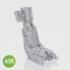 Art Scale Kit SJU-4 Ejection Seat with seat belts - 1 pc for Uma - AV-8B Harrier II Plus – SJU-4 katapultülés biztonsági övekkel, 3D nyomtatott – 1 db