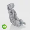 Art Scale Kit M.B. Mk.9 ejection Seat with seat belts - 1 pc for Kinetic - M.B. Mk.9 katapultülés, biztonsági övekkel – 1 db