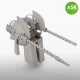 Art Scale Kit B-25 Mitchell Top Dorsal turret - gun set for HK Model - felső háti lövegtorony fegyverzetkészlete