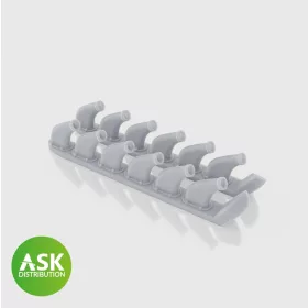   Art Scale Kit P-51D Mustang - exhausts, 1 pair for Eduard - kipufogócsonkok – 1 pár