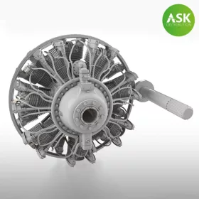   Art Scale Kit Wright R-2600 Cyclone 14 - Wright R-2600 Cyclone 14 csillagmotor