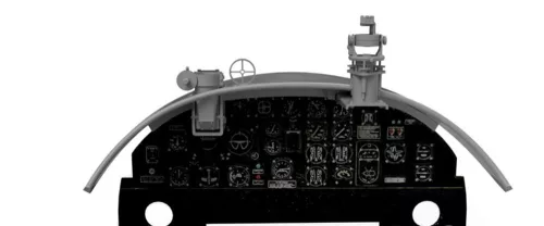 Art Scale Kit B-25 Mitchell -  Instrument Coaming with N-3B Sight & Astro Compass Mk.I - műszerfal felső burkolata N-3B célzóval és Mk.I asztrokompasszal