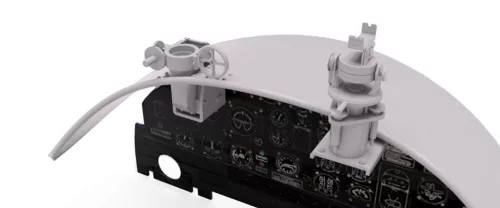 Art Scale Kit B-25 Mitchell -  Instrument Coaming with N-3B Sight & Astro Compass Mk.I - műszerfal felső burkolata N-3B célzóval és Mk.I asztrokompasszal