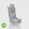 Art Scale Kit A-10A Ejection Seat ACES II with seat belts for Great Wall Hobby - ACES II katapultülés biztonsági övekkel