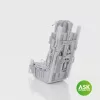 Art Scale Kit F-16 early ACESS II Ejection Seat excluding seat belts for Kinetic - F-16 korai ACES II katapultülés, biztonsági övek nélkül