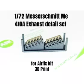   Art Scale Kit Messerschmitt Me 410A Exhaust detail set for Airfix - kipufogócsonkok