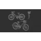 Art Scale Kit Women's Bicycle classic - 3D print – dioráma kellék makett