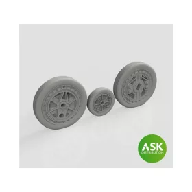 Art Scale Kit F-84F Wheels for Special Hobby - kerekek