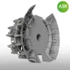 Art Scale Kit Nakajima Sakae 12 motor kipufogócsonkokkal és nyitott motorburkolat-zsalukkal, 3D nyomtatott