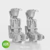 Art Scale Kit GRU-7A katapultülések F-14A/B korai típushoz, biztonsági övekkel, 3D nyomtatott – 2 db