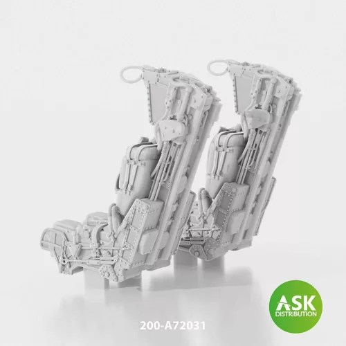 Art Scale Kit GRU-7A katapultülések F-14A/B korai típushoz, biztonsági övekkel, 3D nyomtatott – 2 db