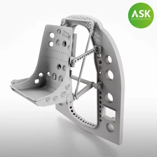 Art Scale Kit A6M Bulkhead with Seat in MIDDLE position - ASK 3D Print for Tamiya - A6M – válaszfal üléssel, középső helyzetben, 3D nyomtatott