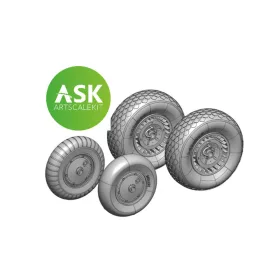   Art Scale Kit Me 262 Wheels detail set - 3D print for Arma Hobby - 3D nyomtatott kerékrészletező készlet