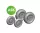 Art Scale Kit Me 262 Wheels detail set - 3D print for Arma Hobby - 3D nyomtatott kerékrészletező készlet