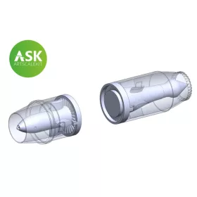   Art Scale Kit Me 262 engines (closed) detail set - 3D print for Arma Hobby - zárt hajtóművek, 3D nyomtatott részletező készlet