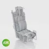 Art Scale Kit A-10C ejection seat ACES II excluding seat belts for Great Wall Hobby - ACES II katapultülés biztonsági övek nélkül